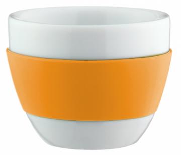 Koziol šálek cappuccino oranž