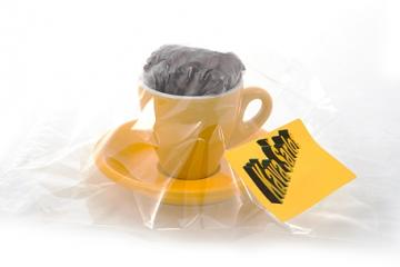 Kávový šálek espresso žlutý